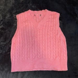 Pink Sweater Vest